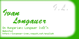 ivan longauer business card